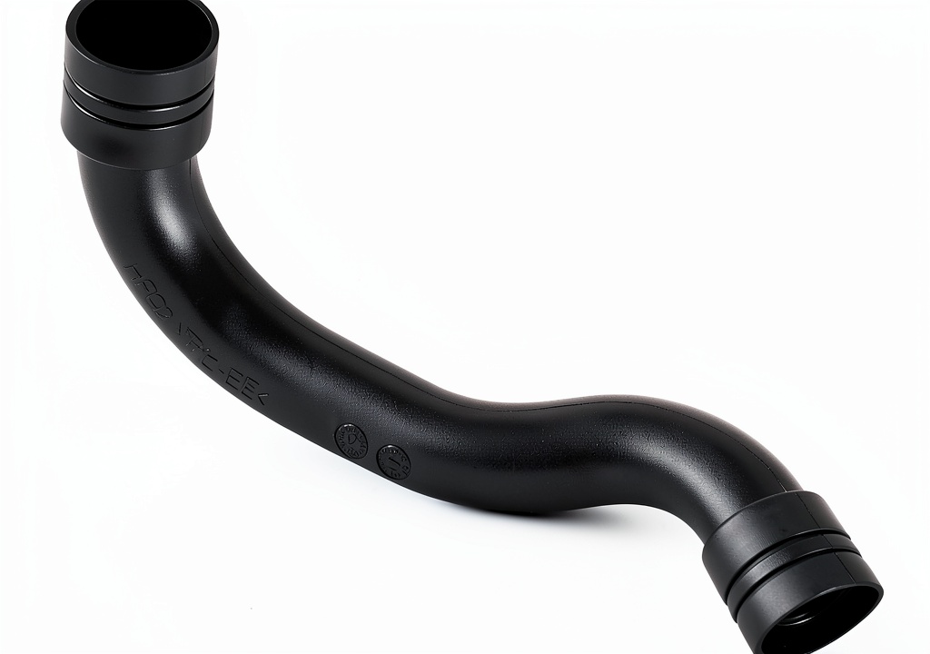 FUSCH turbo intake hose installed on a Mercedes engine